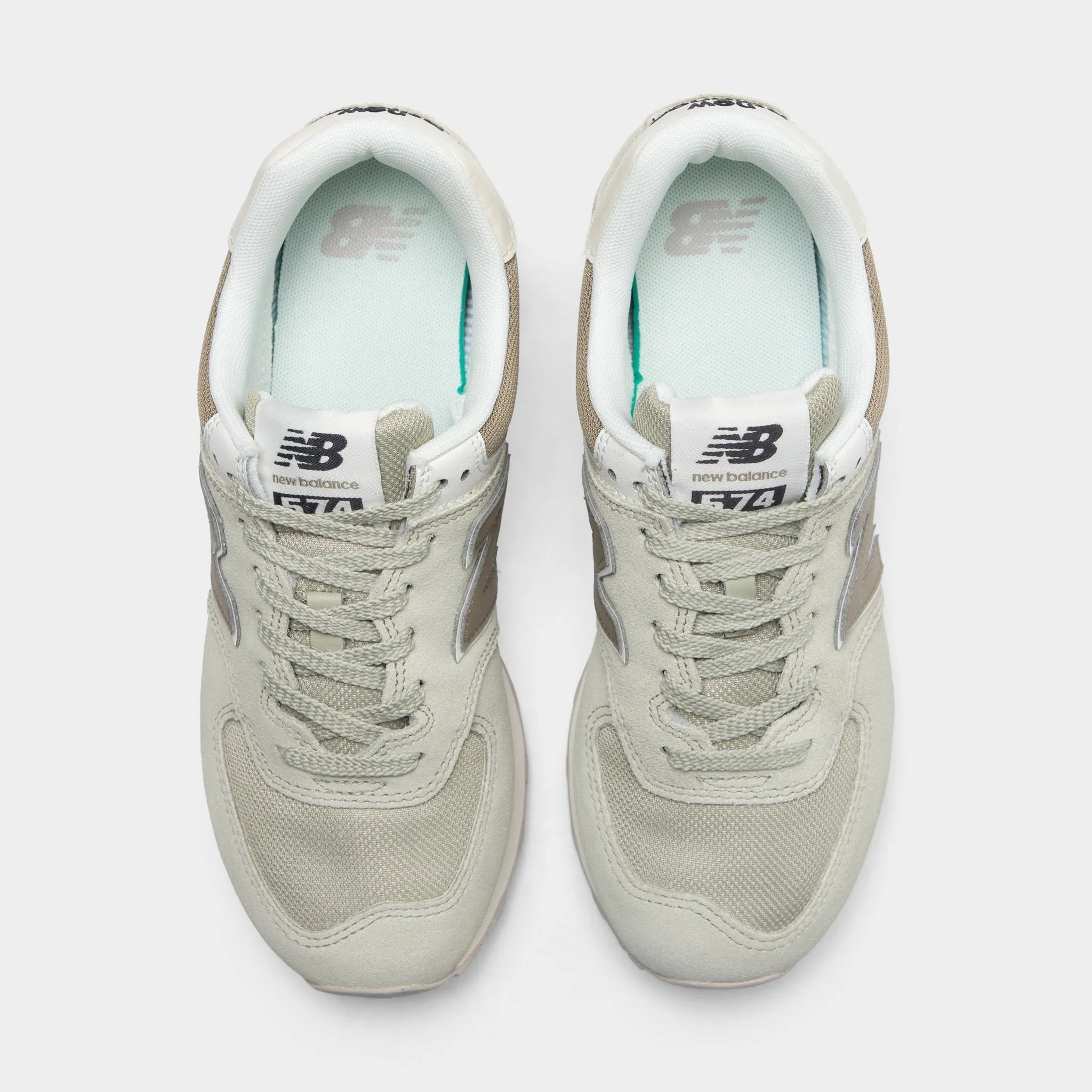 New Balance Women's 574 Olivine / Dark Stoneware - Turtledove Ultra-soft feel Fashionable Look