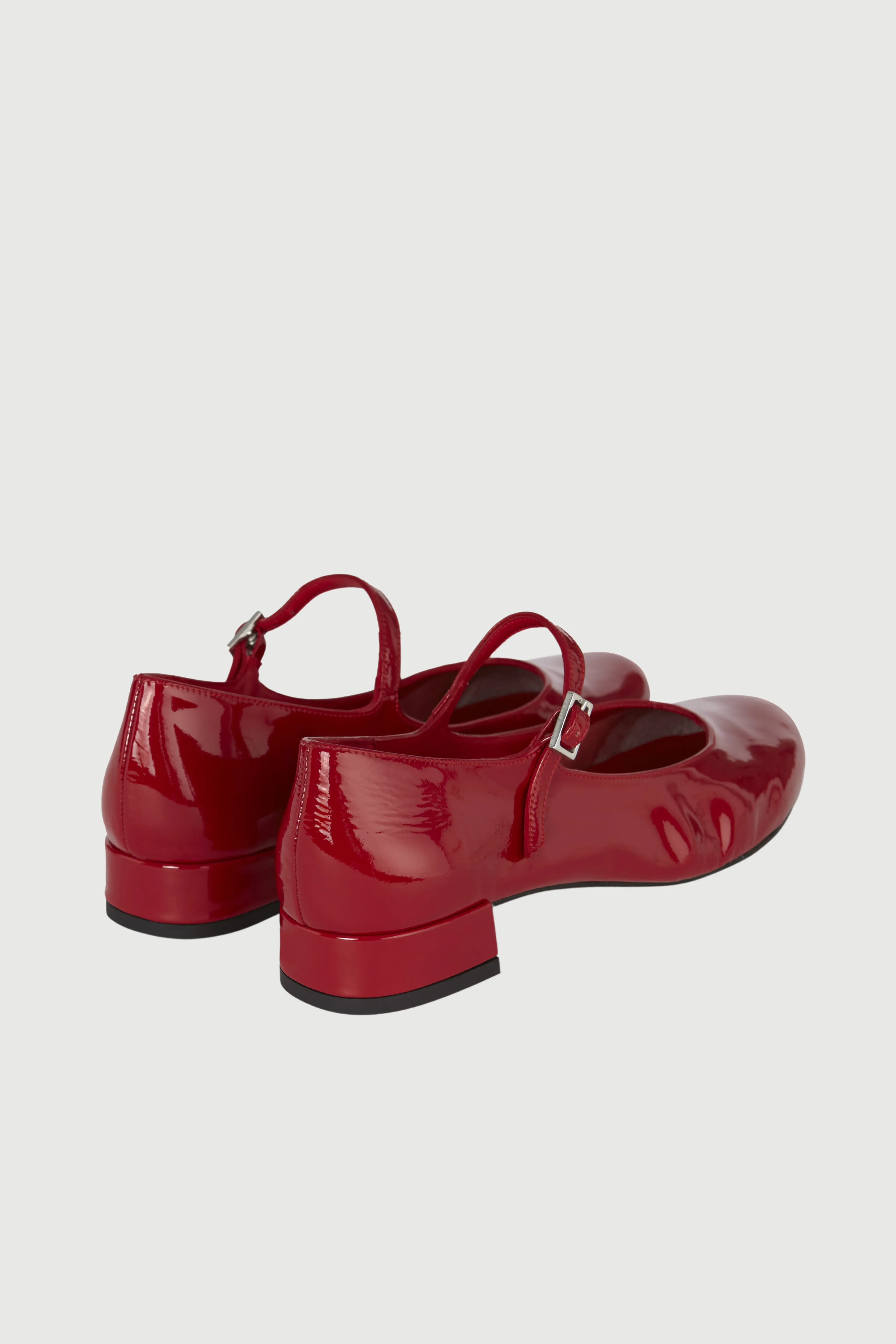 Emilia Mary Janes in Red Patent Leather Anti   Wrinkle