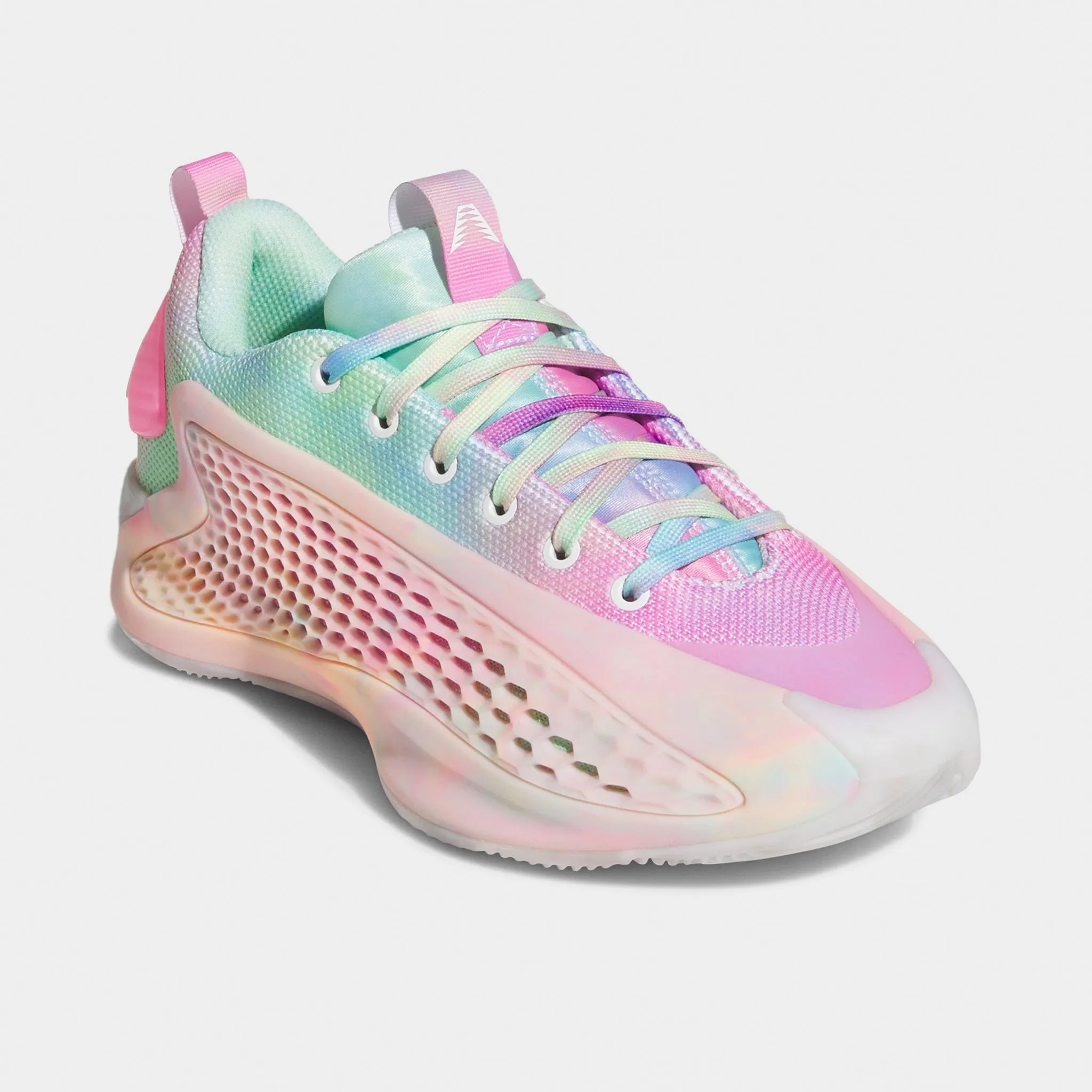 Easy Go Ventilated Insole adidas Juniors' Anthony Edwards 1 Low Pink / Green - White