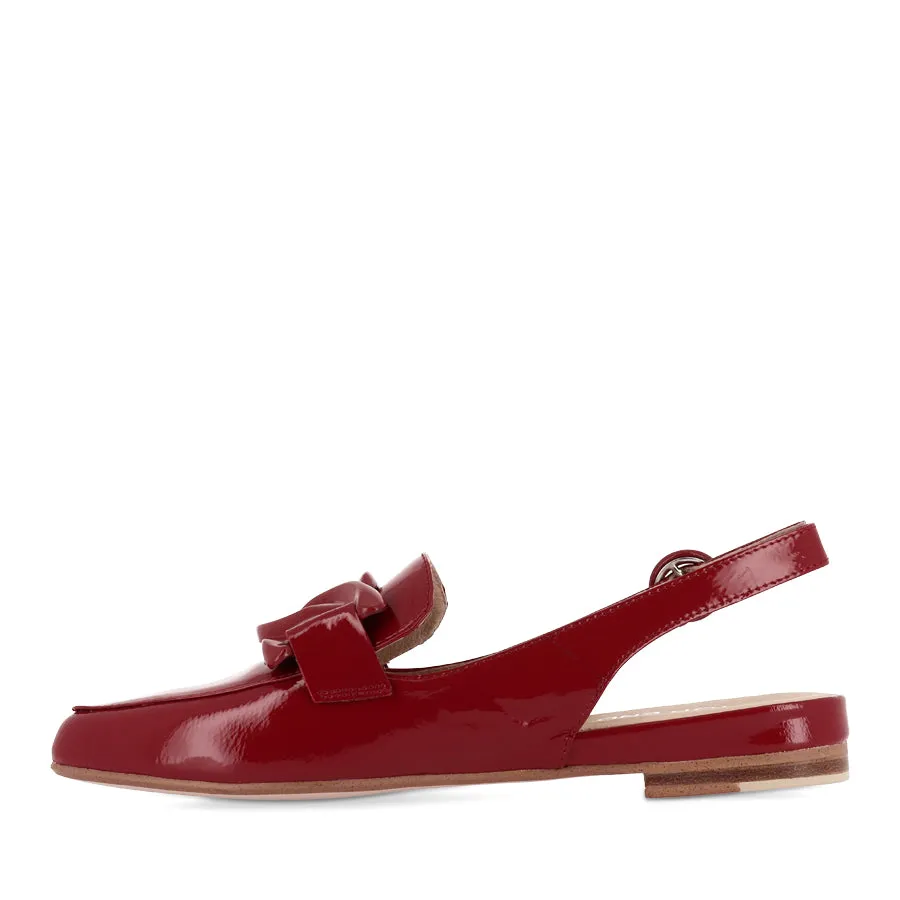 FAVILLAS - DARK RED PATENT LEATHER Cushioned Insole
