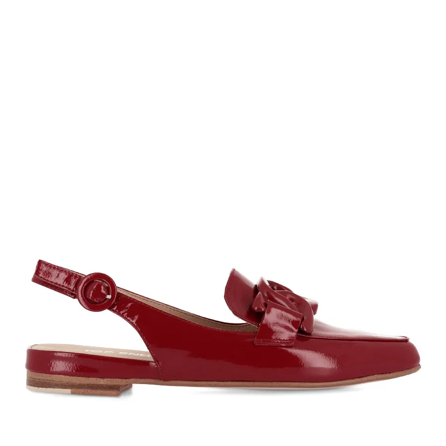 Evening Calm FAVILLAS - DARK RED PATENT LEATHER