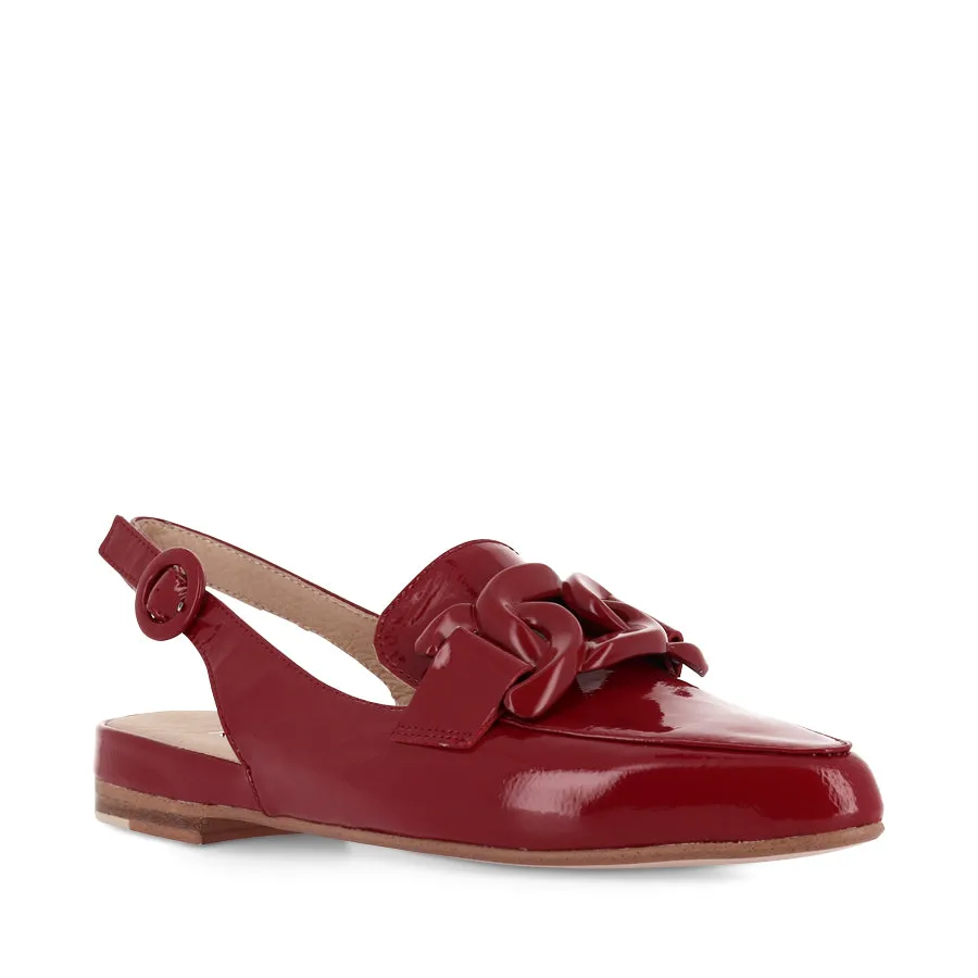 Hold Lane Soft Insole Comfort FAVILLAS - DARK RED PATENT LEATHER