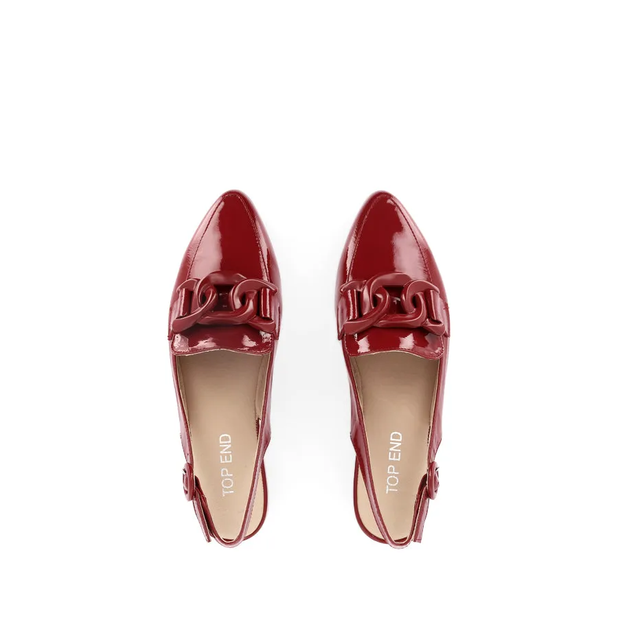 FAVILLAS - DARK RED PATENT LEATHER Timeless Style Shoes Neat Path