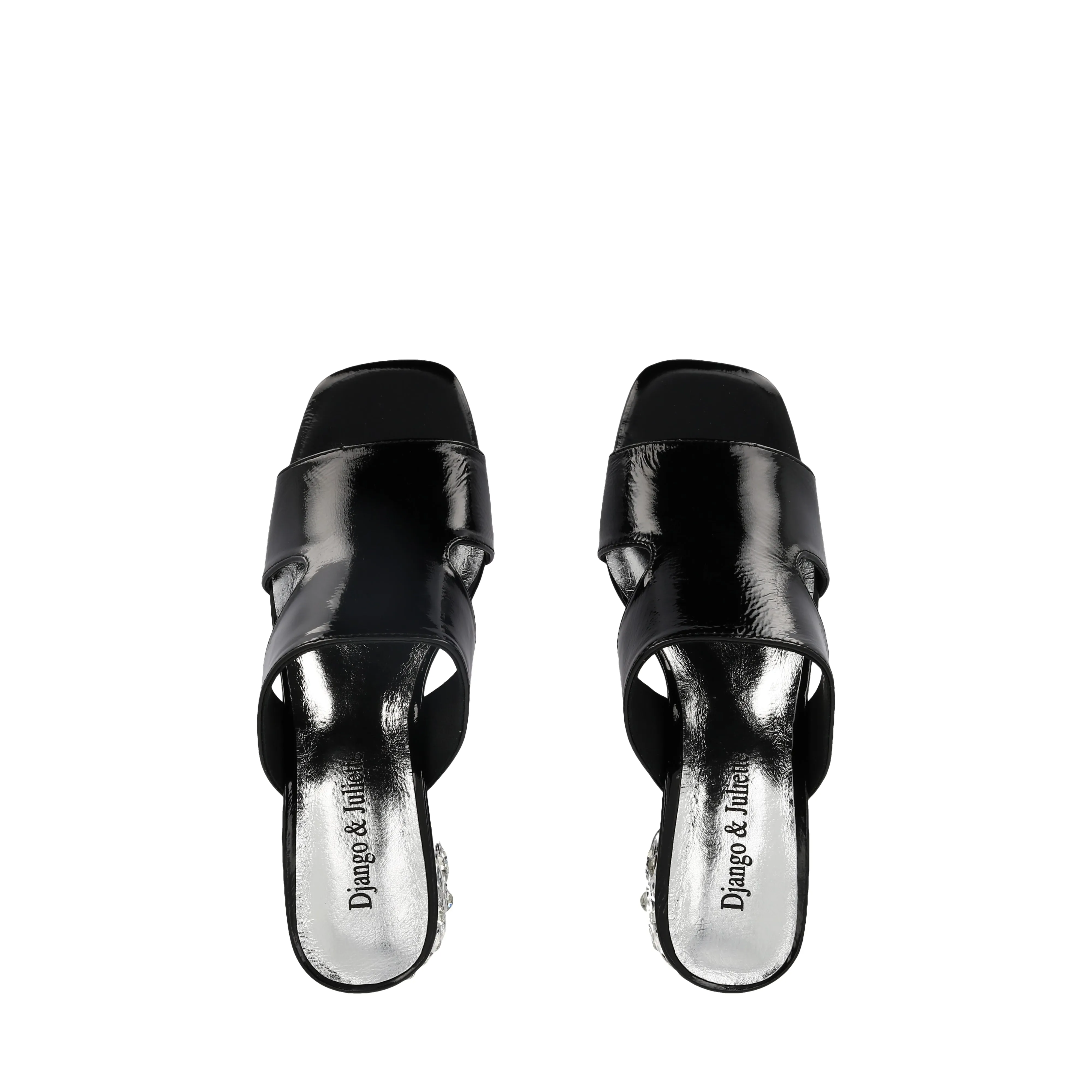 Heel Cushion Shoes PEDLOWS - BLACK PATENT LEATHER