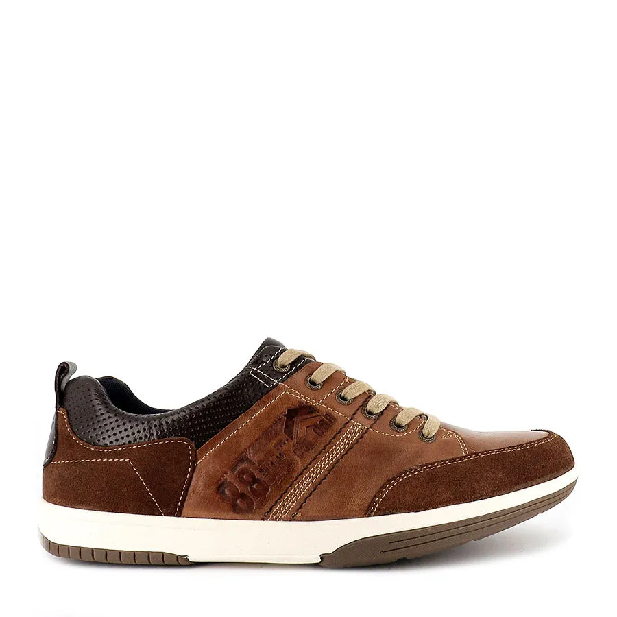 Walk Friendly VICTOR - TAN/BROWN LEATHER