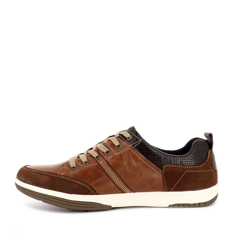 Fashion Ready Core Runner VICTOR - TAN/BROWN LEATHER