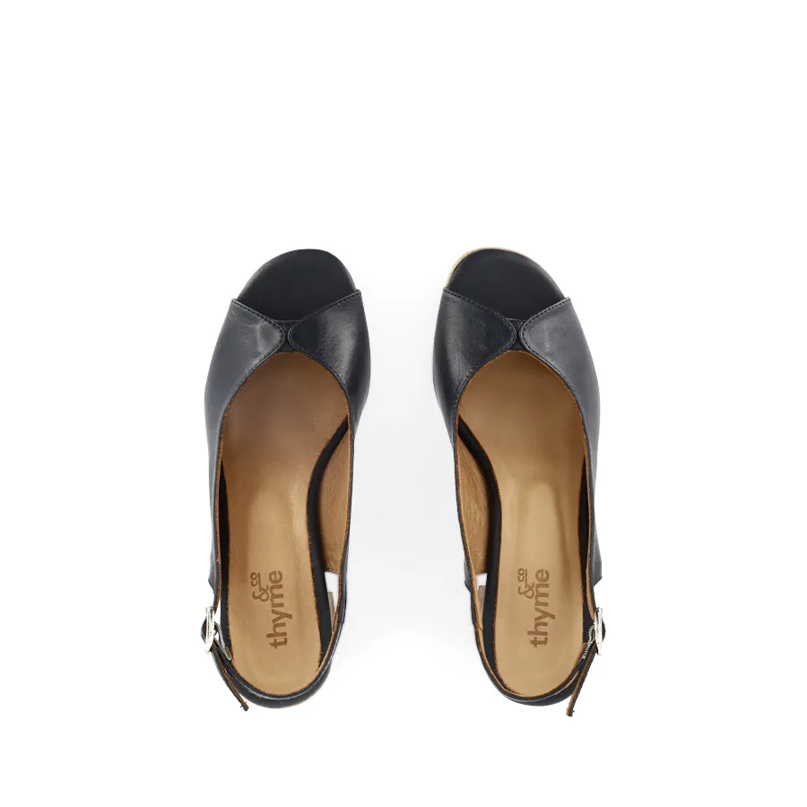 Trendy Footwear WAFER - NAVY LEATHER