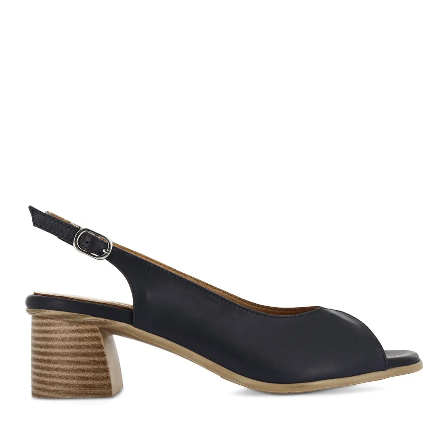 WAFER - NAVY LEATHER Art Glow Sleek Sole