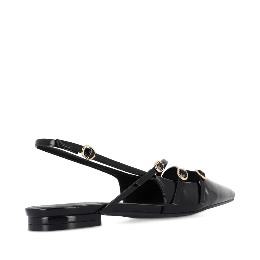 HETTIE - BLACK PATENT soft feel Modern Classic Design