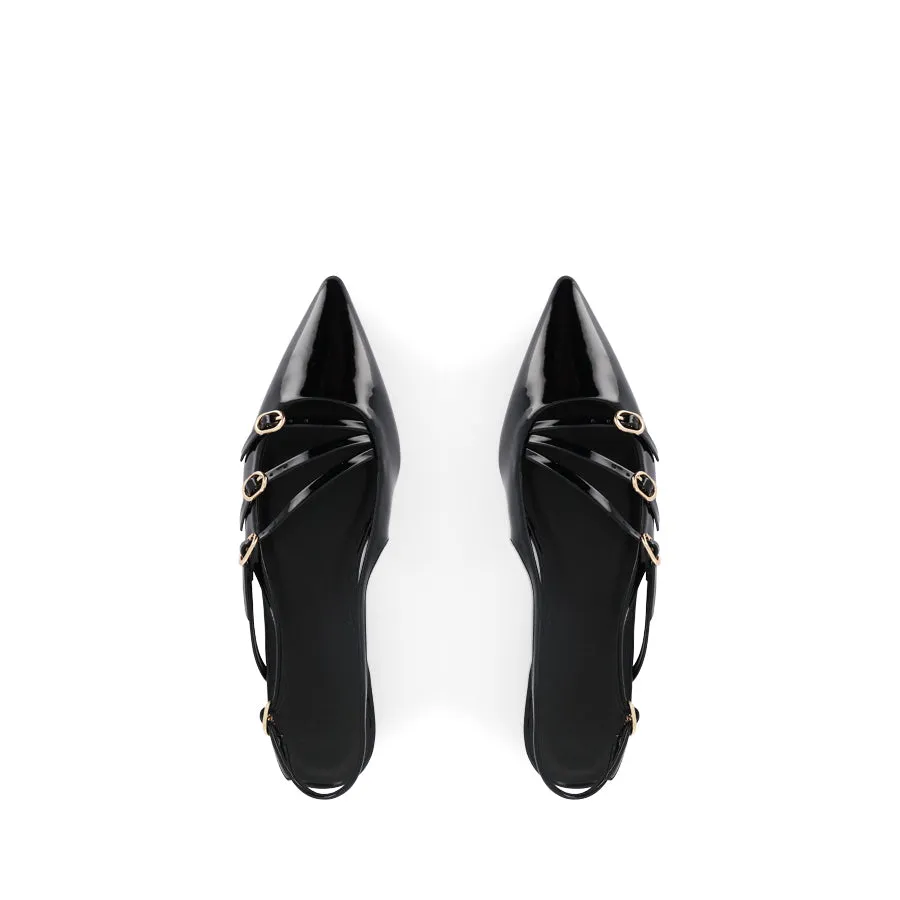 HETTIE - BLACK PATENT Board Walk