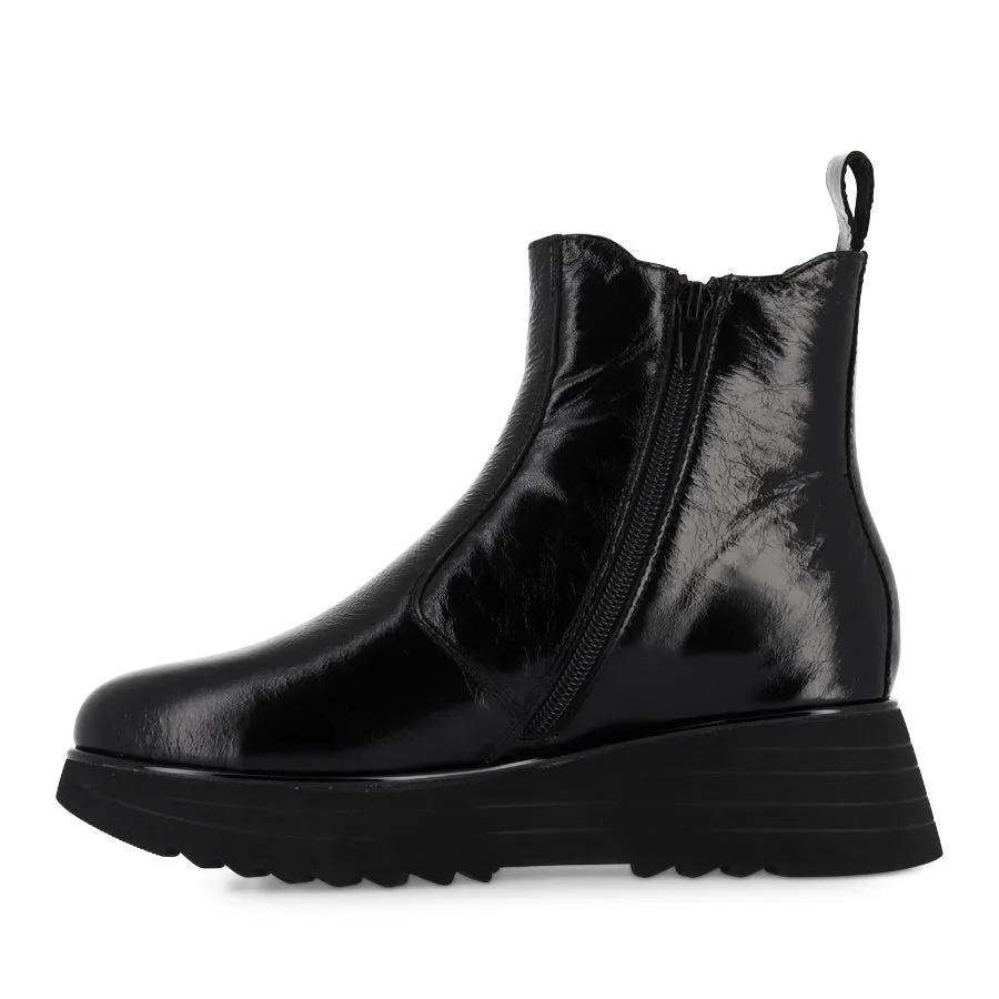 HICCUP - BLACK CRUSH PATENT LEATHER Fall Wardrobe All Comfort