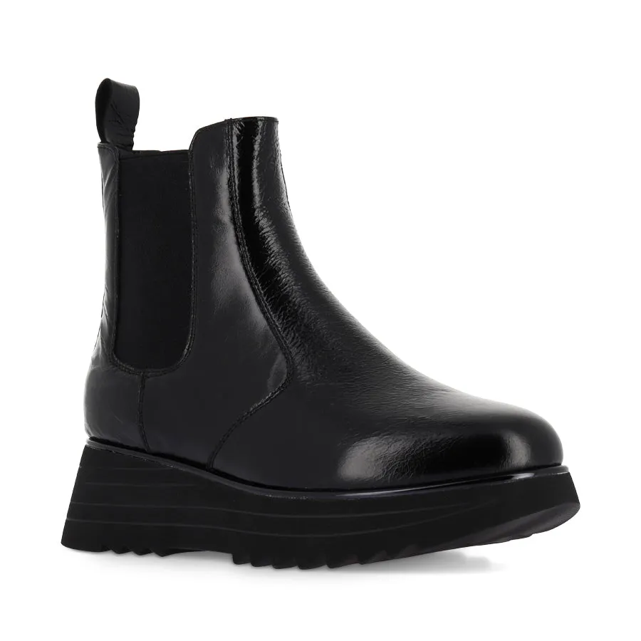 Quiet Traction HICCUP - BLACK CRUSH PATENT LEATHER
