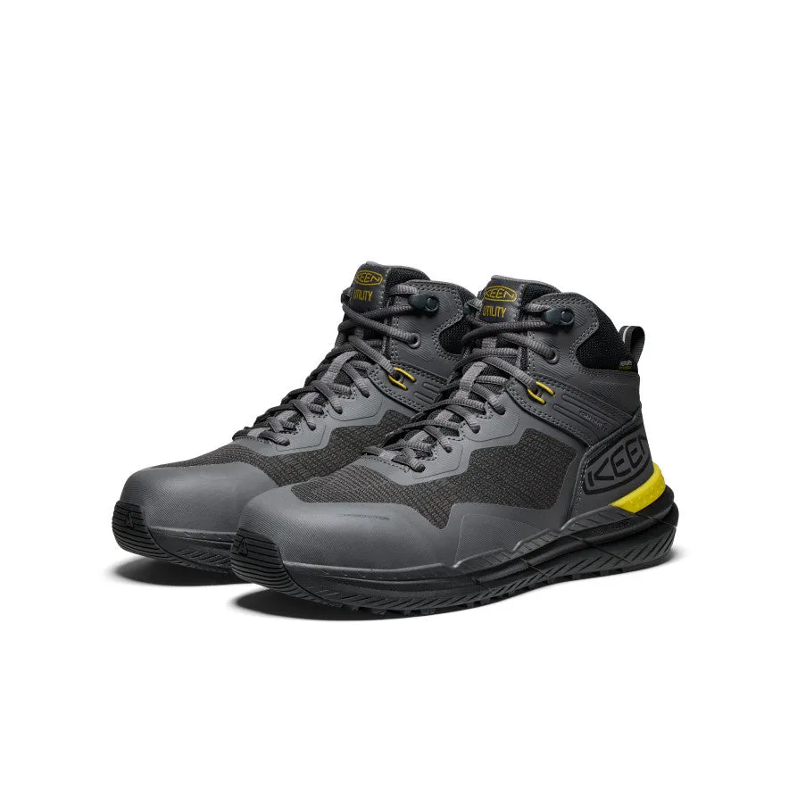 Padded materials Men's Synchro Waterproof Work Boot (Carbon Toe)  |  Magnet/Black