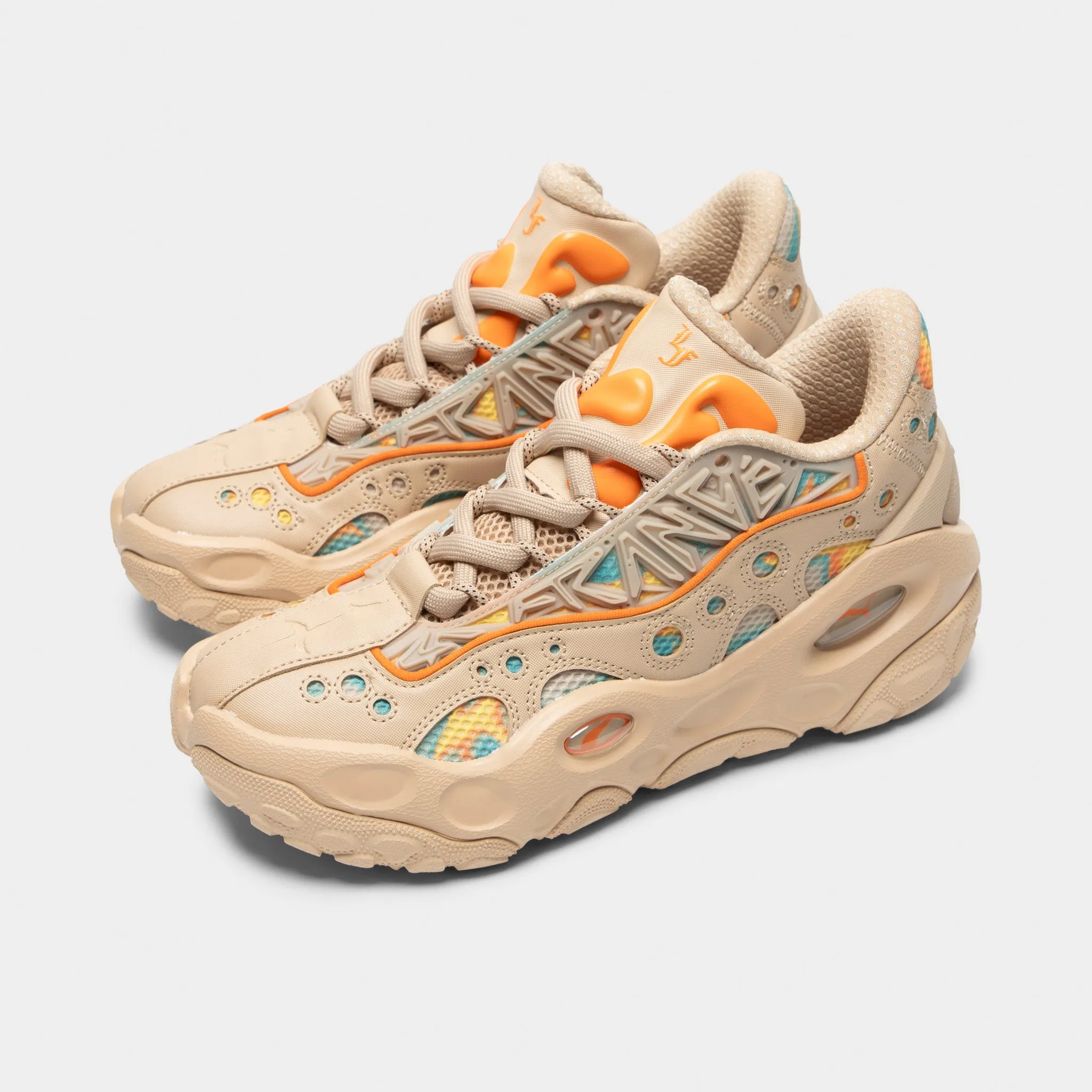 Puma La France Brown / Orange - Green Stable Heel