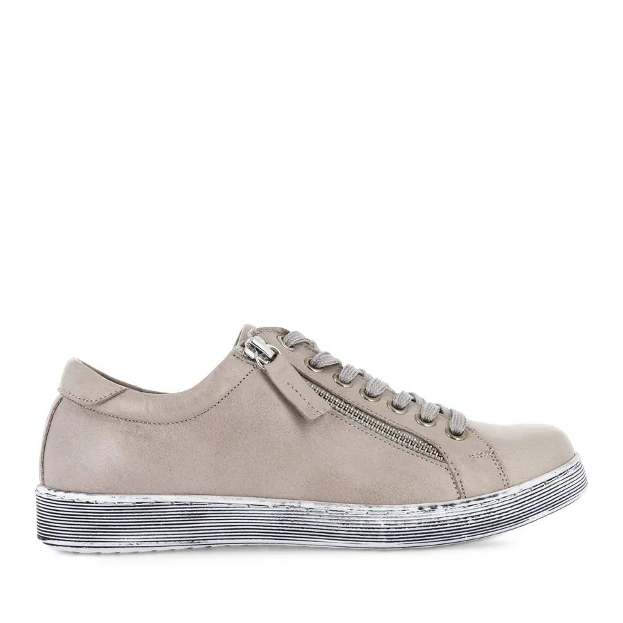Seamless construction TOKEN - TAUPE LEATHER