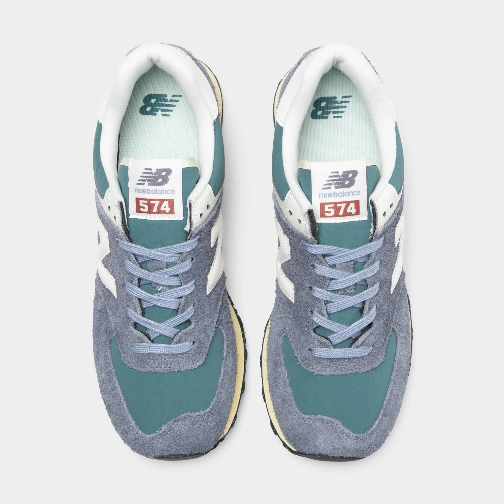 Luxe cushioning Office New Balance 574 Grey / Blue - Green