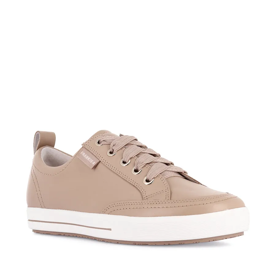 Easy Clean Reinforced Eyestay Durability ELLIE V - SAND LEATHER