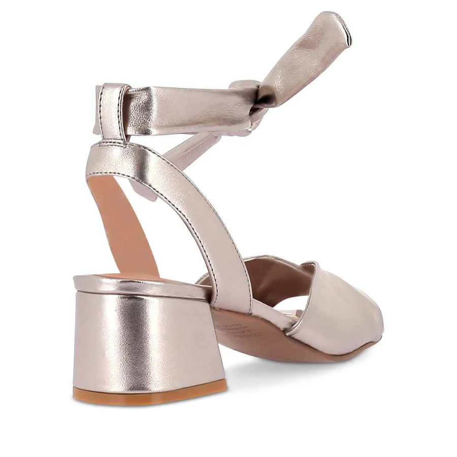 Top View Elegant Step FEARNA - PLATINO LEATHER