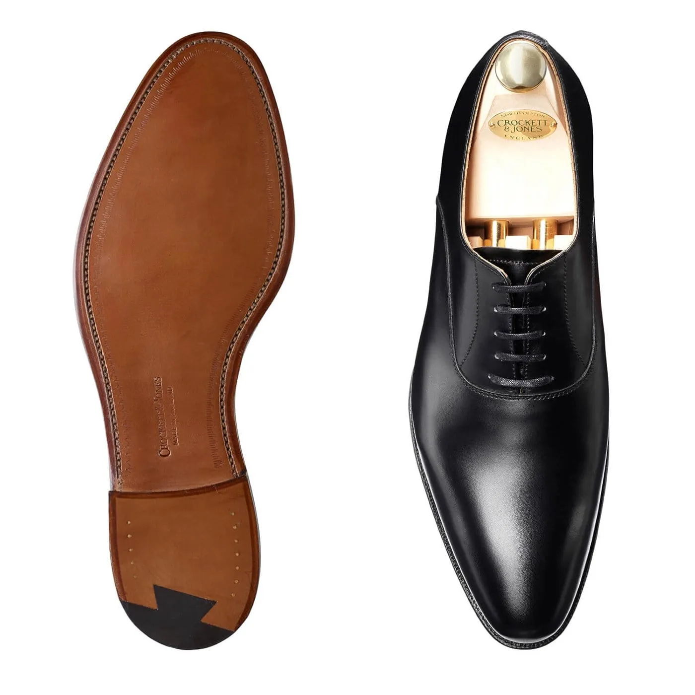 Flexible Oxfords Sleek Design Wembley Black Calf