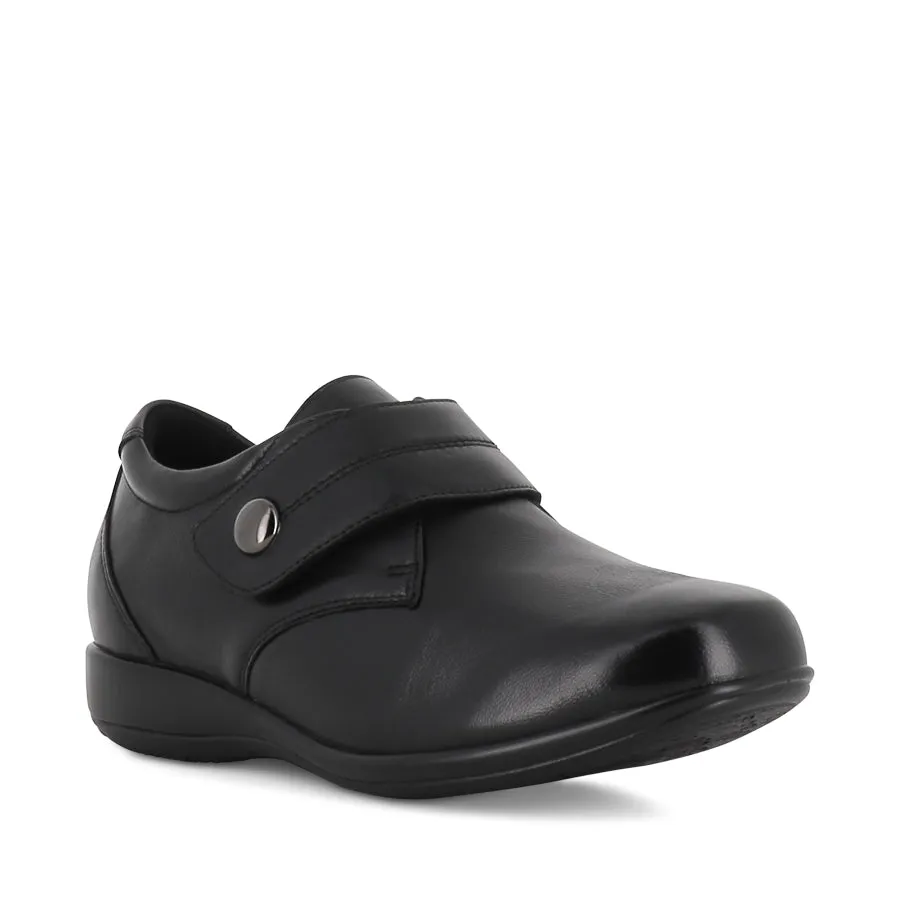 Effortless Fit WHISPER - BLACK/STRETCH LEATHER
