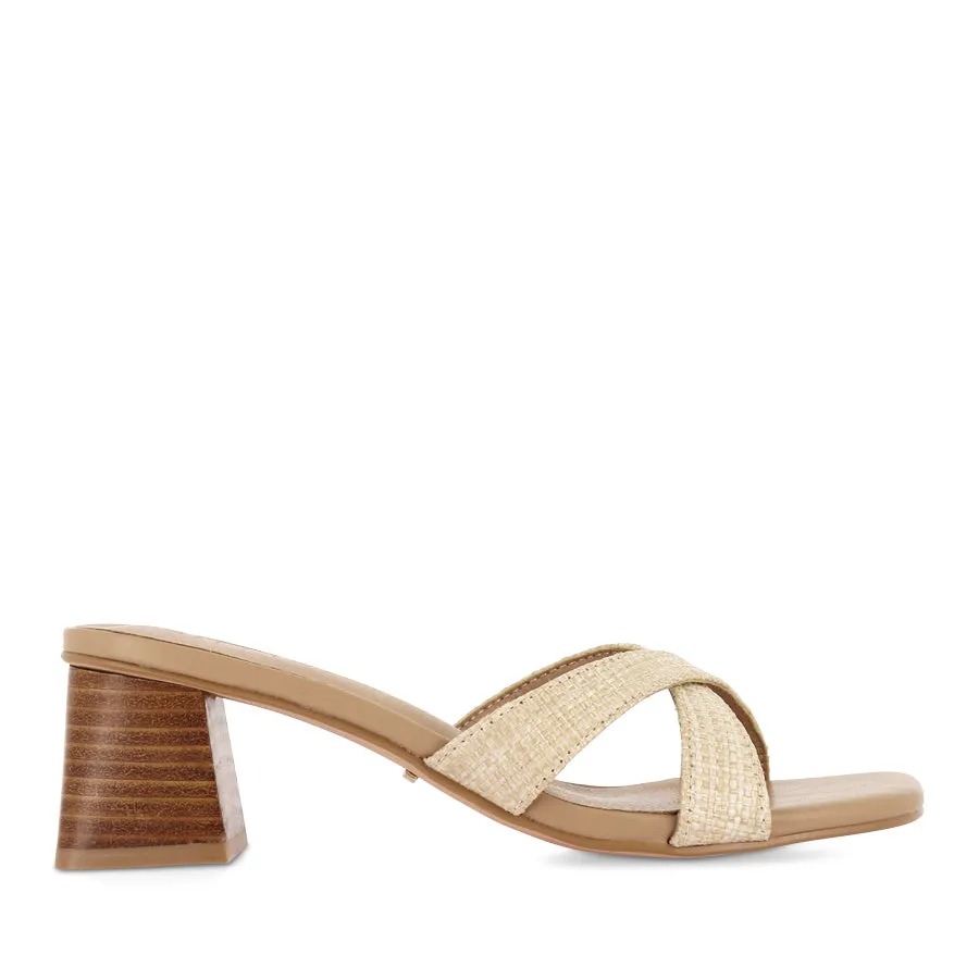 WILA - NATURAL RAFFIA Storm Sky Suede