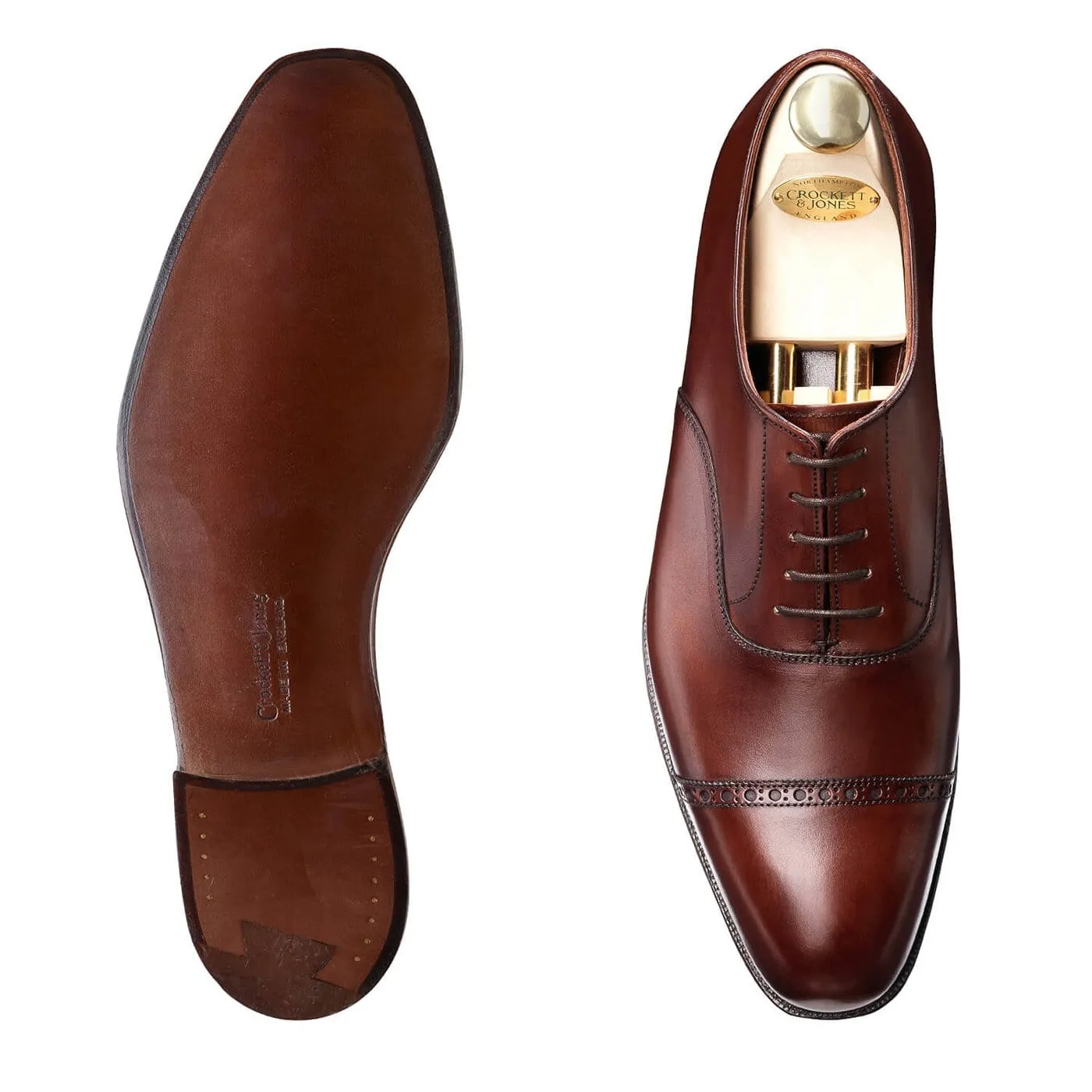 Belgrave Chestnut Antique Calf Comfort Oxfords