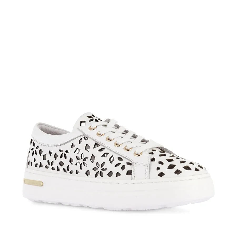 Pavement Walk WOLINS - WHITE LEATHER