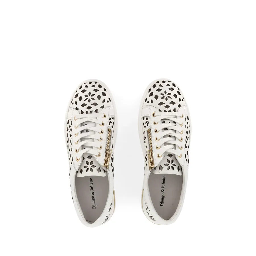 Soft Walk Sneaker Design WOLINS - WHITE LEATHER