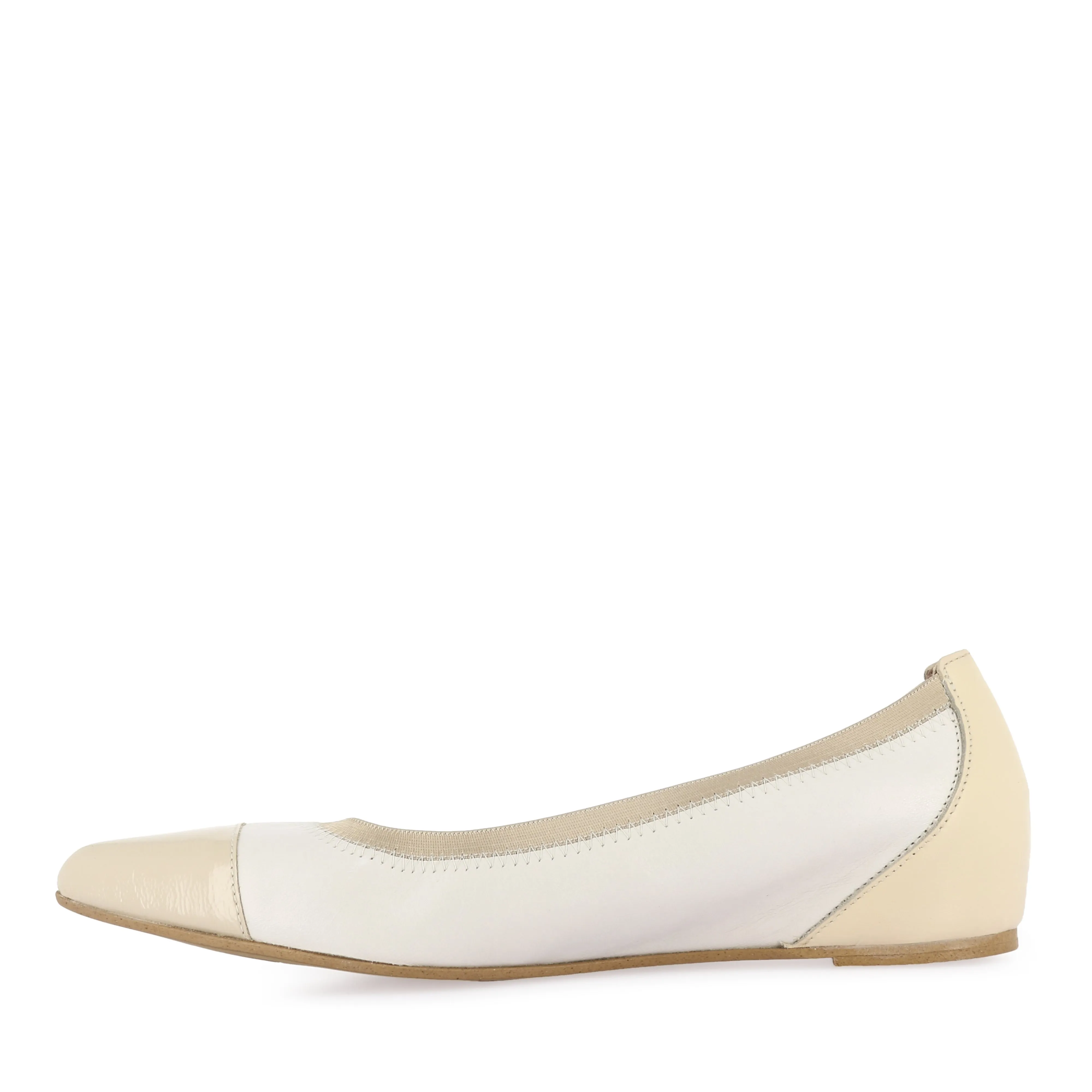 AISHA A-3803 - OFF WHITE/NATURAL LEATHER MULTI Hope Step