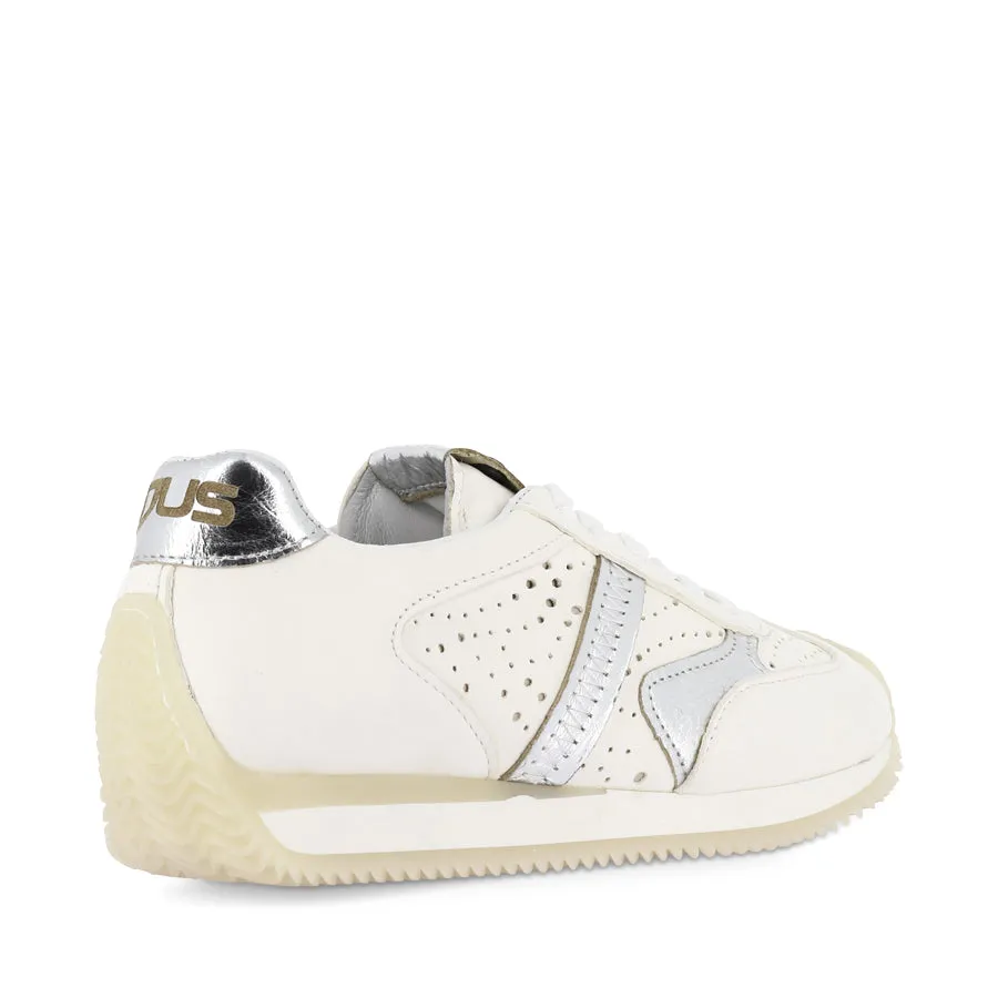 Fast Entry LANE - WHITE/SILVER LEATHER