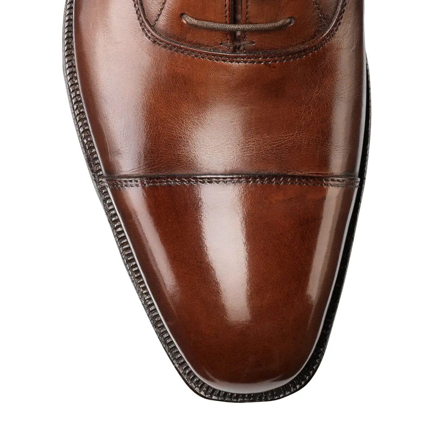 Chic Leather Fit Slim Fit Oxfords Audley Dark Brown Antique Calf