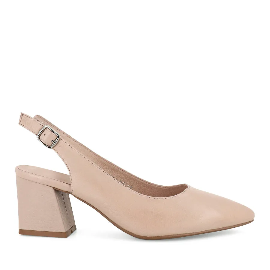 Wide fit MALIA - NUDE LEATHER