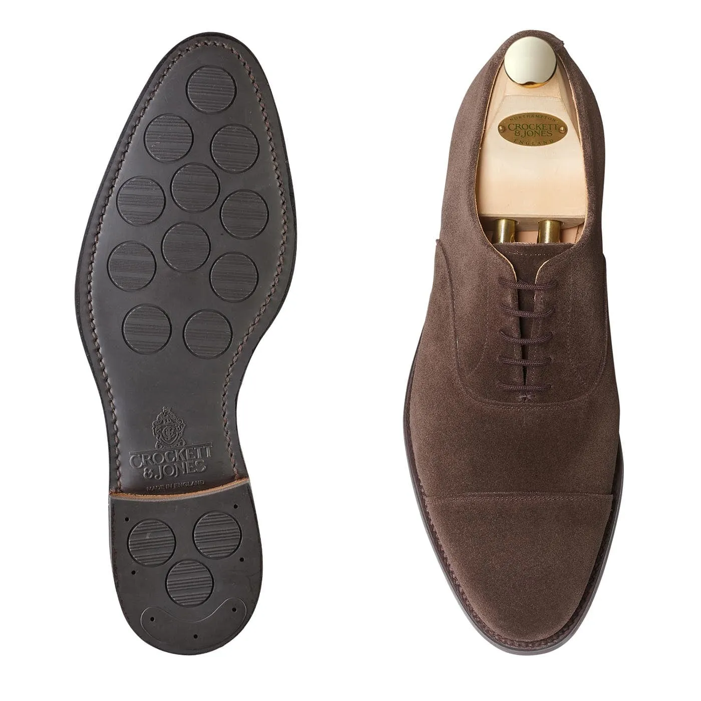 Connaught 2 Dark Oak Suede (City Sole) Runway Oxfords