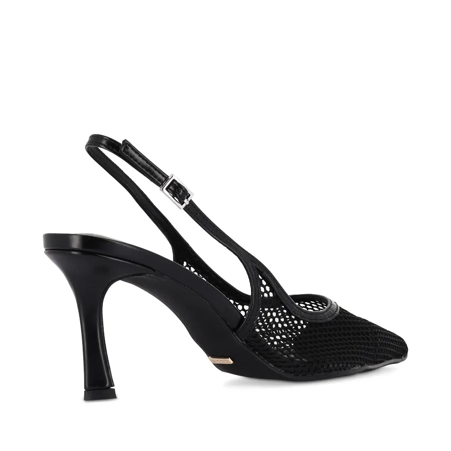 Bus stop Office Chic XAHIA - BLACK NET MESH