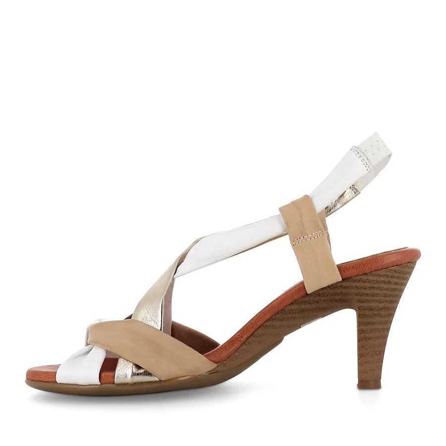 XANADU - WHITE MULTI LEATHER Comfortable Walk Toe box