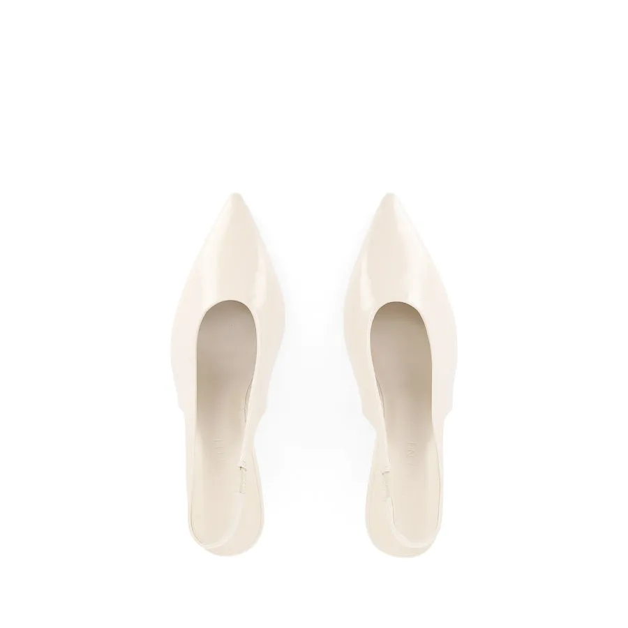 XISHI - CHALK CRINKLE PATENT Smile Step Sleek Design