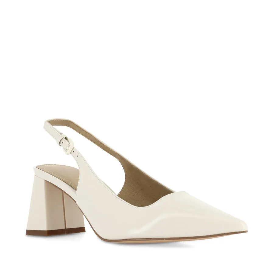 Dinner Out Weekend Casual YARRA - CHALK PATENT LEATHER