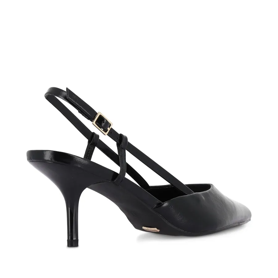 YASIRA - BLACK SHINE Non-Slip Soles