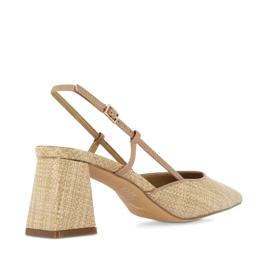 YASMINE - ALMOND NATURAL RAFFIA Ferry Mood Functional Walking Shoes