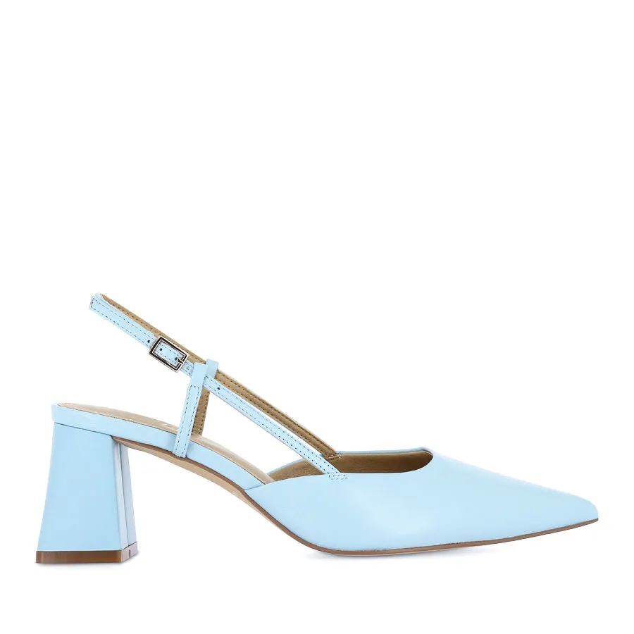 Effortless Slip YASMINE - PALE BLUE LEATHER