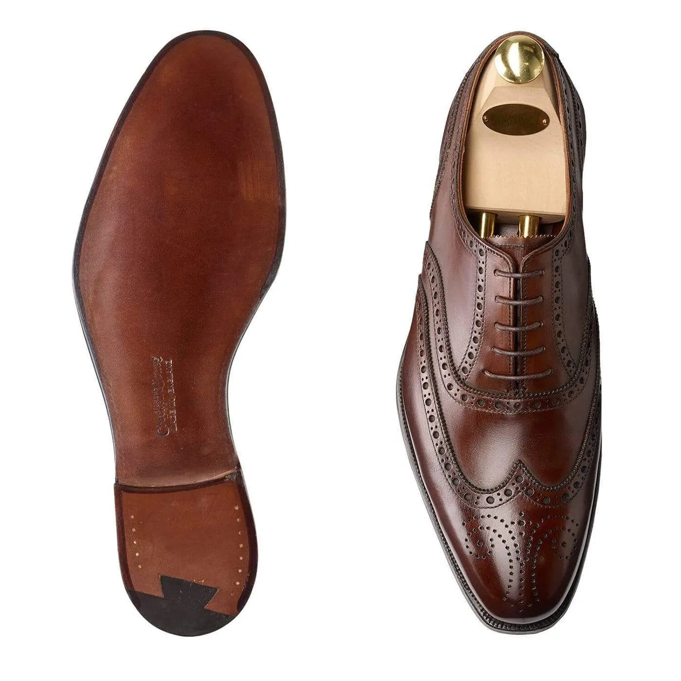 Clifford 2 Beechnut Antique Calf Elegant Construction Charcoal Oxfords