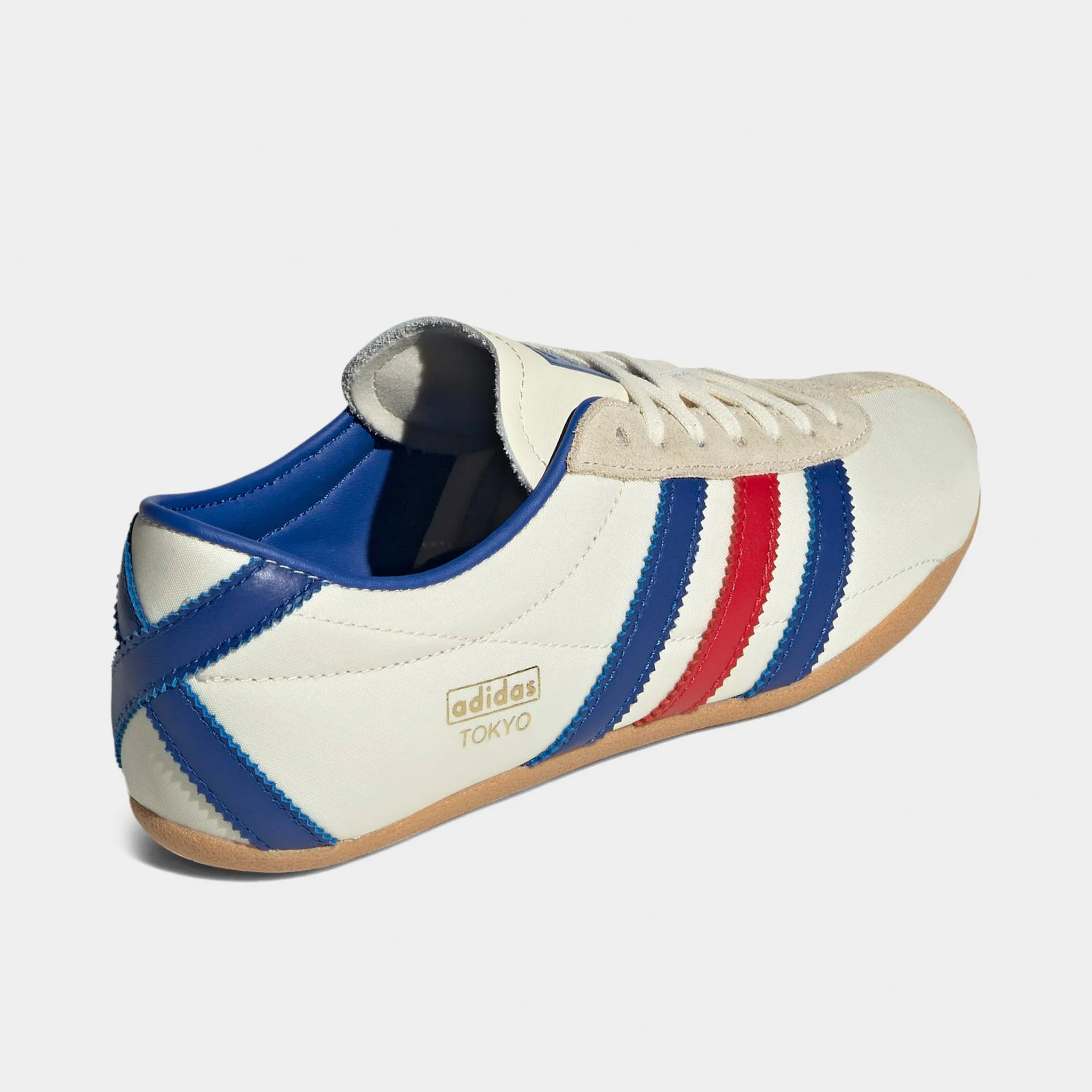 adidas Women's Tokyo Cream White / Team Royal Blue - Gum Molded Heel Cushion Cushioned Midsole Technology