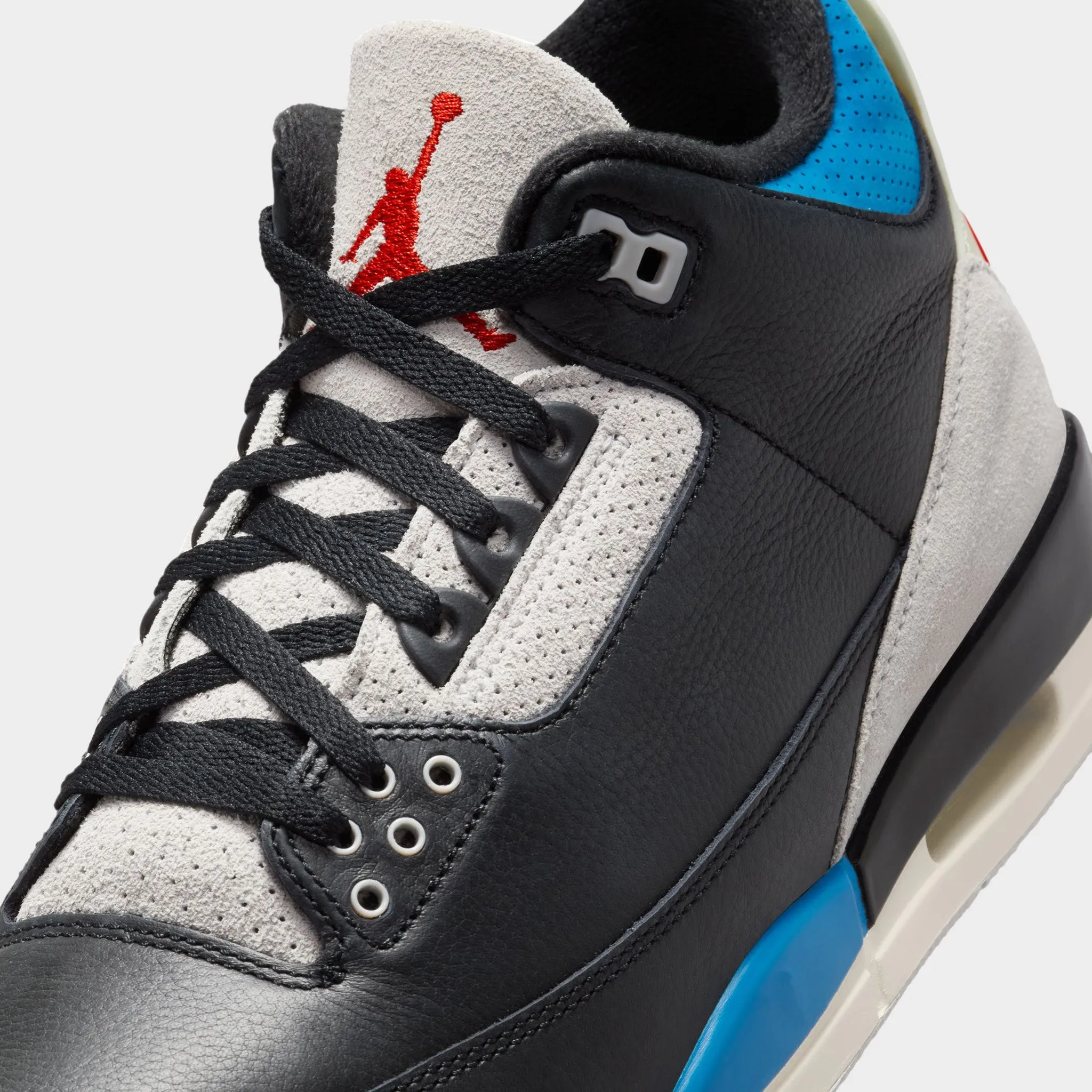 Bounce Back Elasticity Jordan 3 Retro OG Black / Chile Red - Neutral Grey