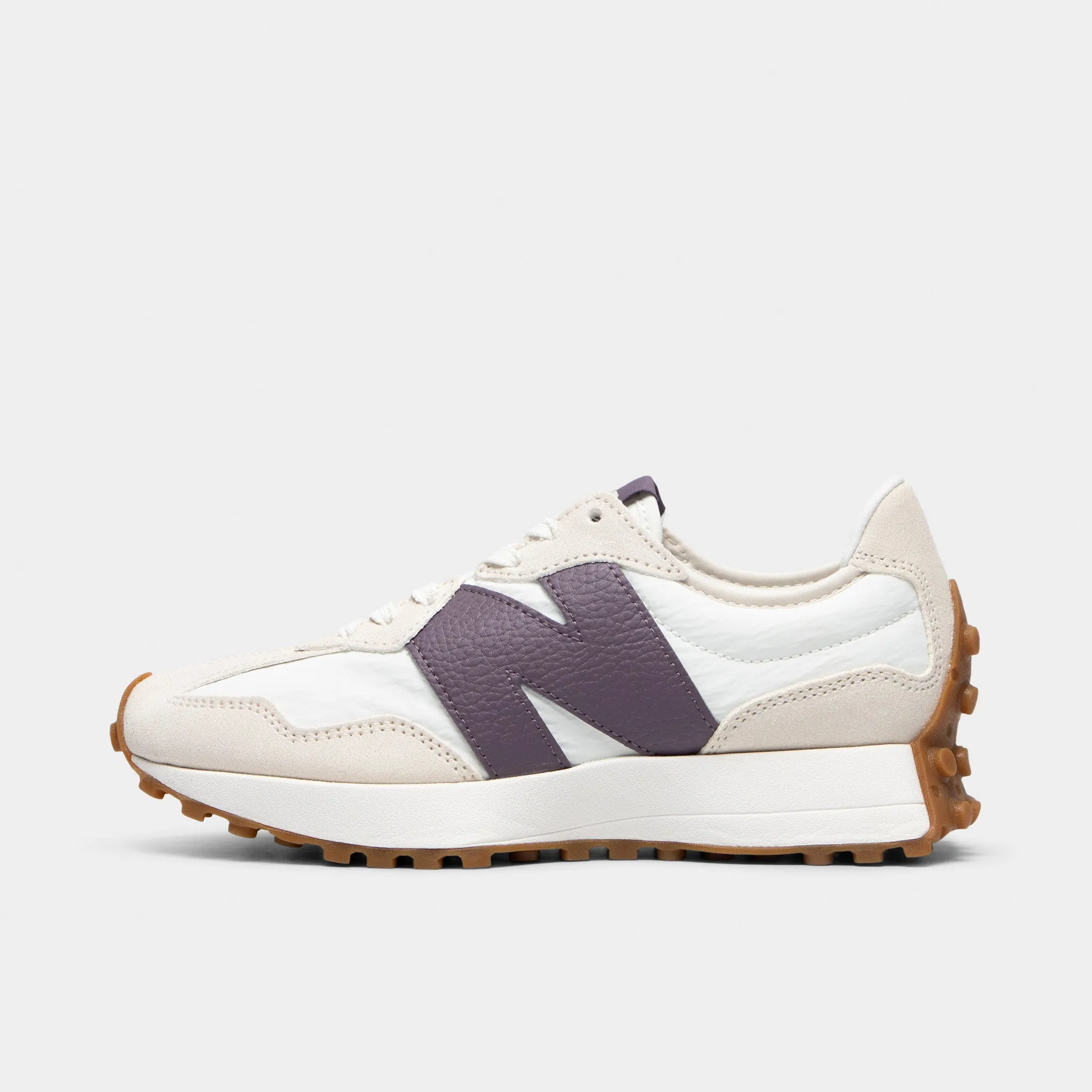 New Balance Women's 327 Linen / Sea Salt reinforced construction