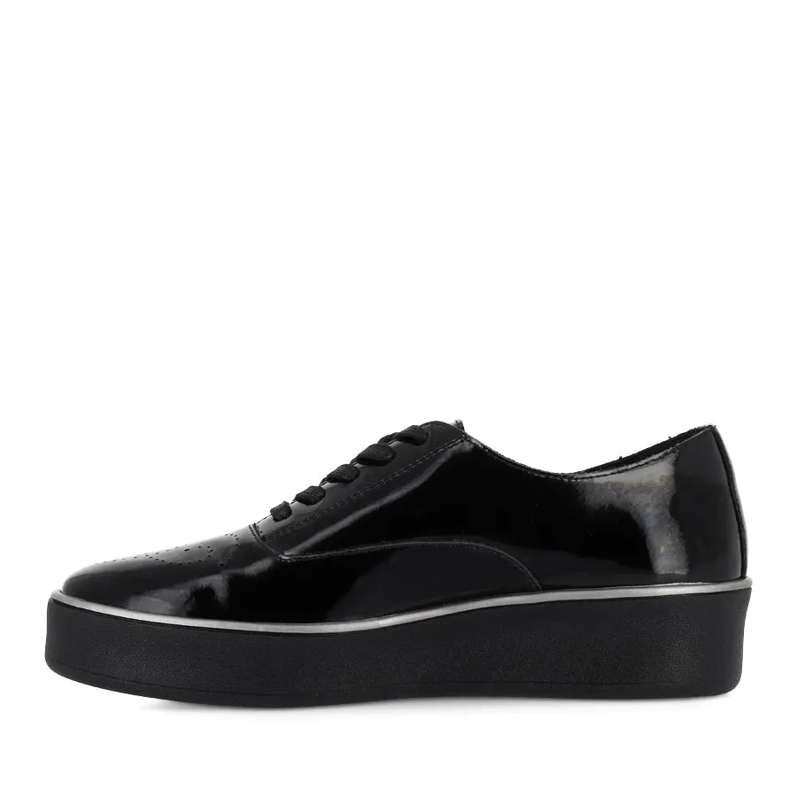 ZHARA W - BLACK BLACK PATENT LEATHER Weekend Ready Total Support