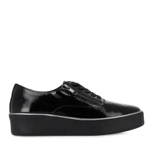Outdoor Step ZHARA W - BLACK BLACK PATENT LEATHER