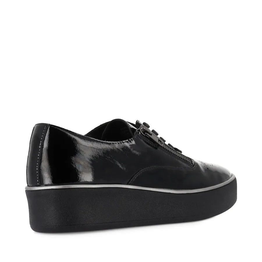 Mood Match Shock Absorbing ZHARA W - BLACK BLACK PATENT LEATHER