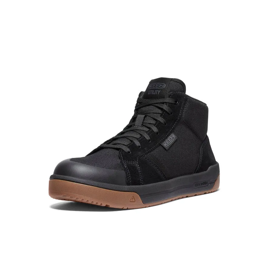 Men's Kenton Mid Work Shoe (Carbon Toe)  |  Black/Gum sports event stretchy design