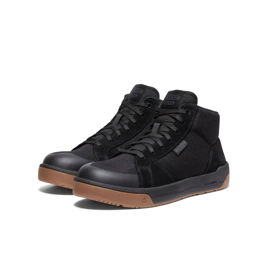 workers' Men's Kenton Mid Work Shoe (Carbon Toe)  |  Black/Gum