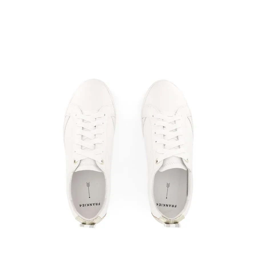 Responsive ride Natural motion ASHER - WHITE/GOLD LEATHER